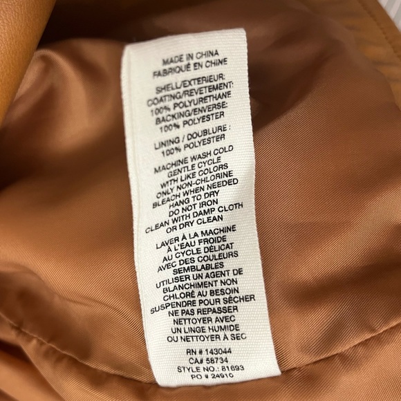 Avec Les Filles Brown Leather Jacket - Picture 2 of 5